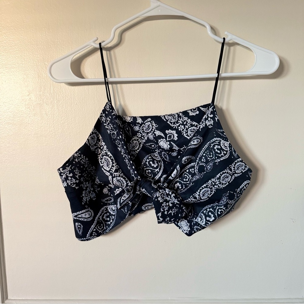 Bandana Wrap Crop Top